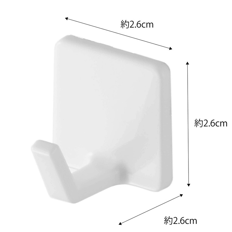 Yamazaki 5668 Film Hooks, S, Set of 4, White, Approx.