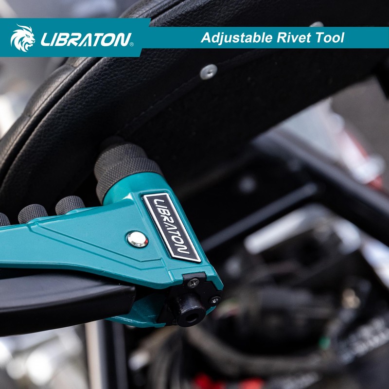 LIBRATON Heavy-Duty Rivet Gun, Pop Rivet Gun Set, Professional Hand