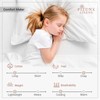 Pizuna Percale Cotton Sheets Queen Size, 100% Long Staple Cotton