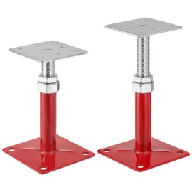 TRUCFUSION House Floor Jacks, 5-8" Height Range Adjustable Screw Jacks Post, Foundation Jacks for Leveling The Basement Floor, Load Capacity 5000lbs, 2PCS