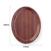 HENDI 507933 Woodform Serviertablett, Oval, Mahagonifarben