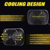 Unbranded 2PC 7x6 5x7 LED Headlight Hi/Lo for International IHC