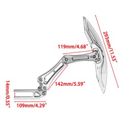 ABCERRSI Motorcycle Wheel Rear Mudguard,Fender Rear Cover Compatible with Universal Motorbikes Scooter Extender Accessories-Red