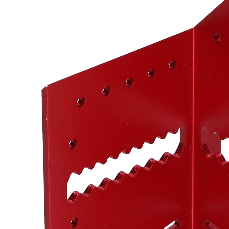 Woodworking Square Size Measure Ruler Aluminum Alloy 3D Mitre 45