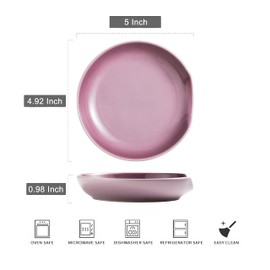 Miamolo Spoon Rest for Kitchen Counter, Ceramic Utensil Rest Spoon Holder for Stove Top Cute Spoon Rests for Ladles Tongs Spatula, Kitchen Gadgets Housewarming Gift, Purple