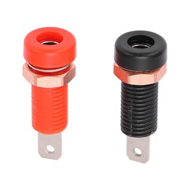 Binding Post Terminal for 4mm Banana Plug Connector, 10PCS Binding Post Connectors 4mm Banana Jack Female Panel Mount Banana Socket Adapter 24A 30V‑60V