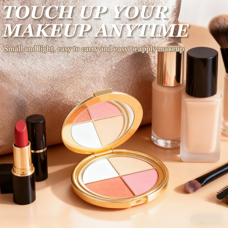 Eye & Cheek Palette - Eyeshadow and Highlighter Makeup, Multifunctional