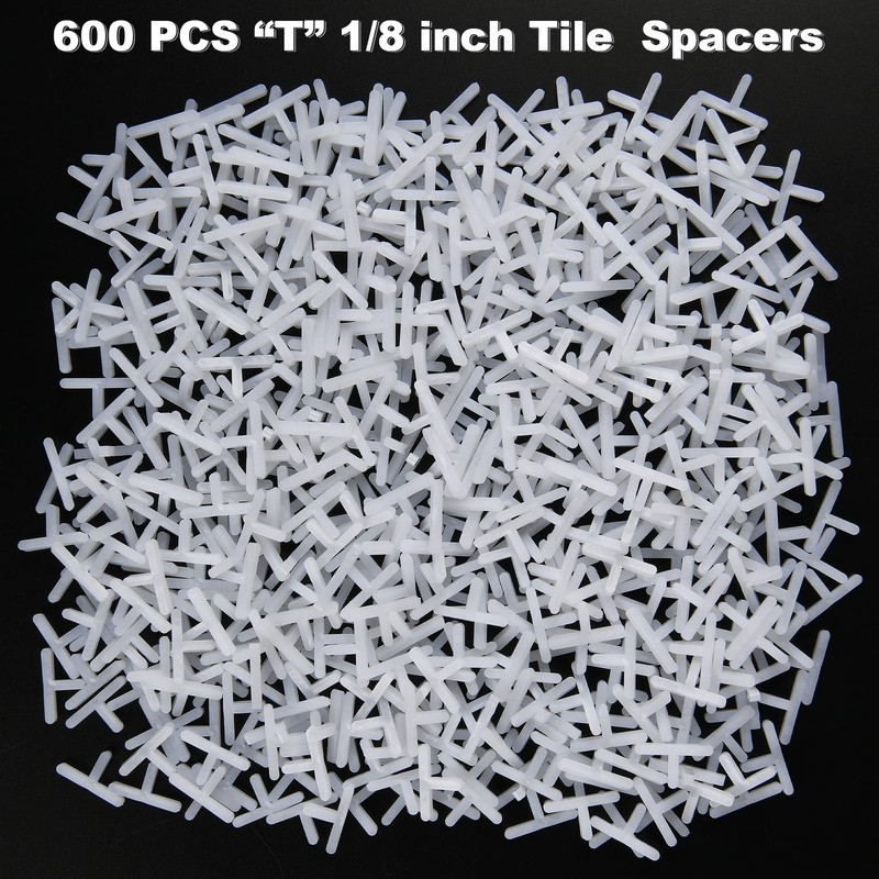 Cosmos 600 Pcs 1/8’’ 3mm Tile Spacers for Spacing Ceramic