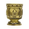 Skywalk Taj Mahal India Shot Metal Souvenir Cup (Green)