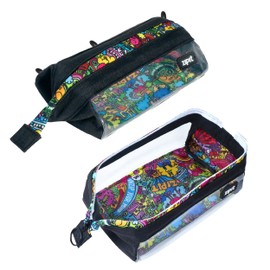 ZIPIT Clear Lenny Pencil Case | Large Capacity Pencil Pouch | Pencil Bag for School, College and Office