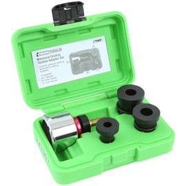 OEMTOOLS 27067 Universal Cooling System Adapter Set, Works with Auto Coolant Pressure Tester to Test Pressure in Most Vehicles, Fits Plastic Reservoirs