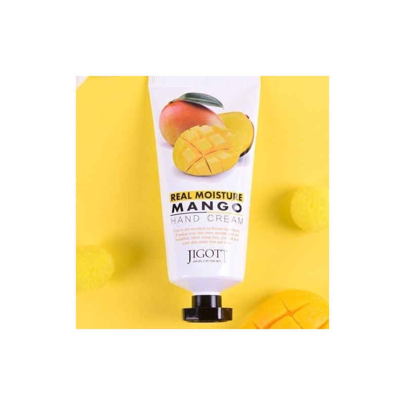Jigott Real Moisture Mango Hand Cream 100ml/3.38fl.oz - Excellent Hydration