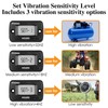 Jayron Digital Wireless Hour Meter, Vibration Activation, Programmable Maintenance Reminder,