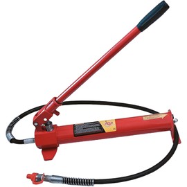 10 Ton Hydraulic Floor Jack Porta Power Kit Hand Pump Ram Replacement Car Auto Body Frame Repair Tools with Long Handle 22000lbs Red