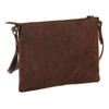 Greenland Nature Monte RFID Leather Shoulder Bag 28 cm, brown