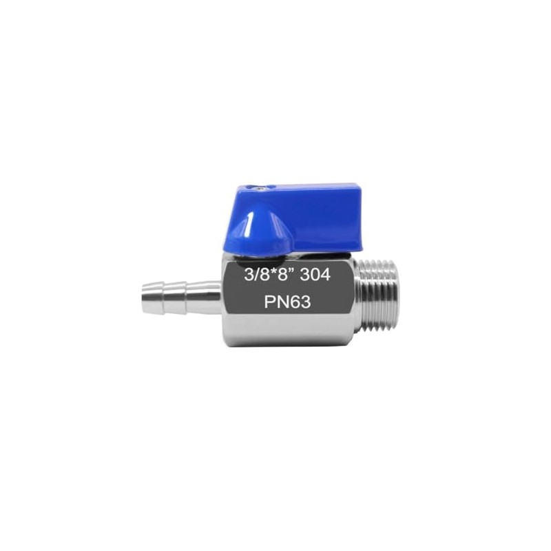 Beduan Stainless Steel 5/16" Hose Barb to 3/8" NPT Male