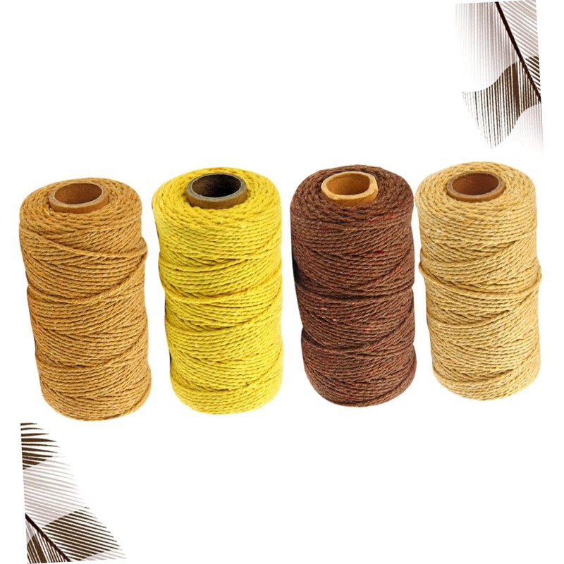 Operitacx DIY Art Craft Essential 4 Rolls 2mm Thick Braided