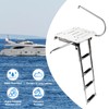 YaeMarine 4 Step Swim Platform Ladder Stainless Steel Boat Boarding