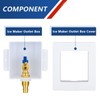 GUOFIS Ice Maker Outlet Box,1/2 Inch PEX-A F1960 Expansion Inlet
