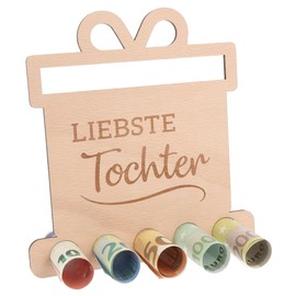 Spruchreif Original Money Gifts | Money Gift Best Daughter | Wooden Gifts | Money Gifts Daughter | Gifts for Daughter | Father Daughter Gift | Mother Daughter Gift