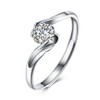 Rockyu Brand Platinum Ring, Women's Ring, One Size Fits Most,