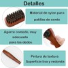 2 Cepillos Cerdas de Jabalí, Cepillo para Cabello Hombre, Cepillo