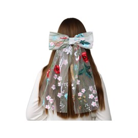 Lace Embroidered Floral, Hair Bows for Women, Girls, Hair Combs and Accessories for Girls and Women