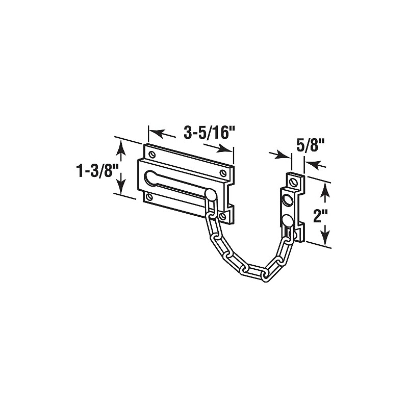 Prime-Line U 9909 Chain Door Guard – Door Chain Lock