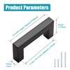 KNOBWELL 12 Pack Matte Black Modern Cabinet Handles Kitchen Drawer