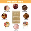 BEISHIDA Self-Sealing Resealable Kraft Paper Plastic Bags Reusable Stand Up
