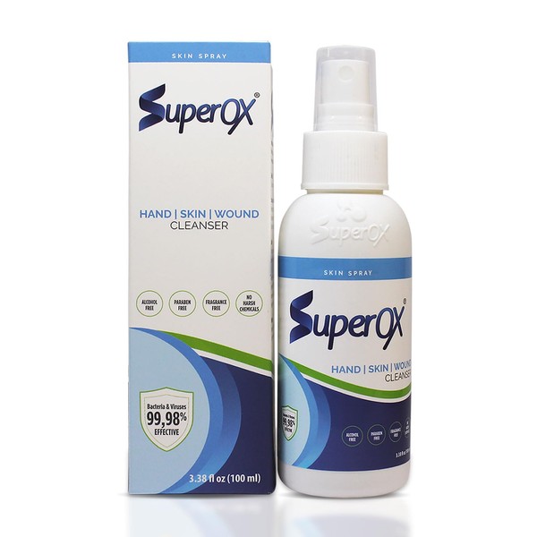 Superox Skin Spray - Minor Cuts, Scars, Tattoo & Piercing