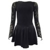 Starlite Black Zoe Dance Dress with Lycra Skirt for Girls,
