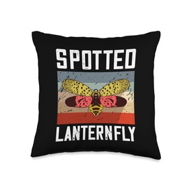 Spotted Lanternfly Trap Insect Spray Lantern Fly Throw Pillow