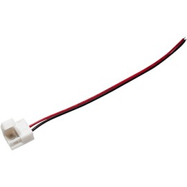 ABI 8mm Solderless 2-Wire Connector Clip Pigtail for Waterproof 2835 LED Strip Light (10-Pack)