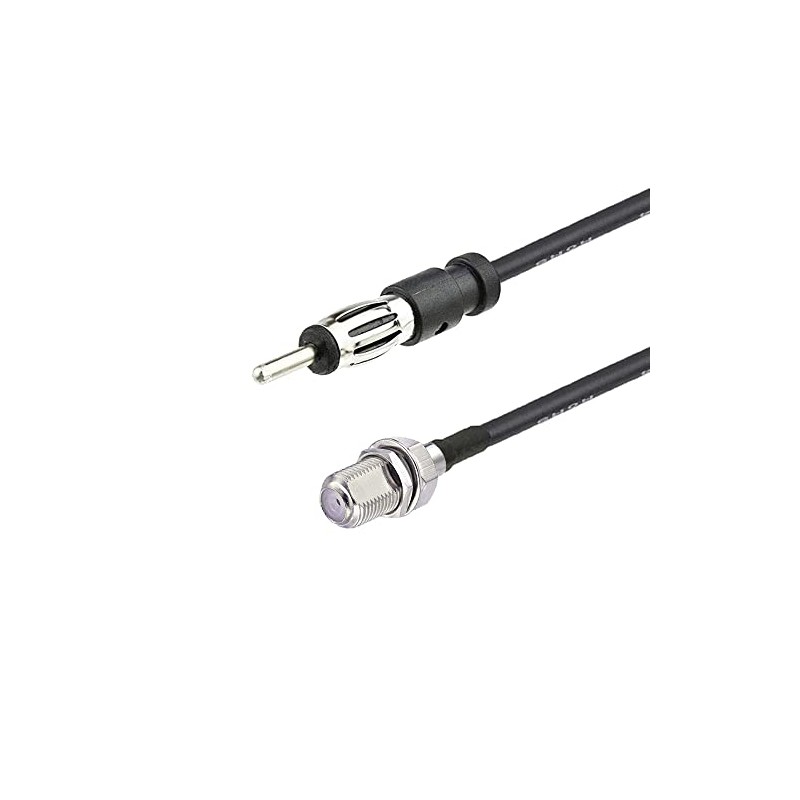 supmory F to AM/FM Adapter RG174 Coax Cable 12 inches