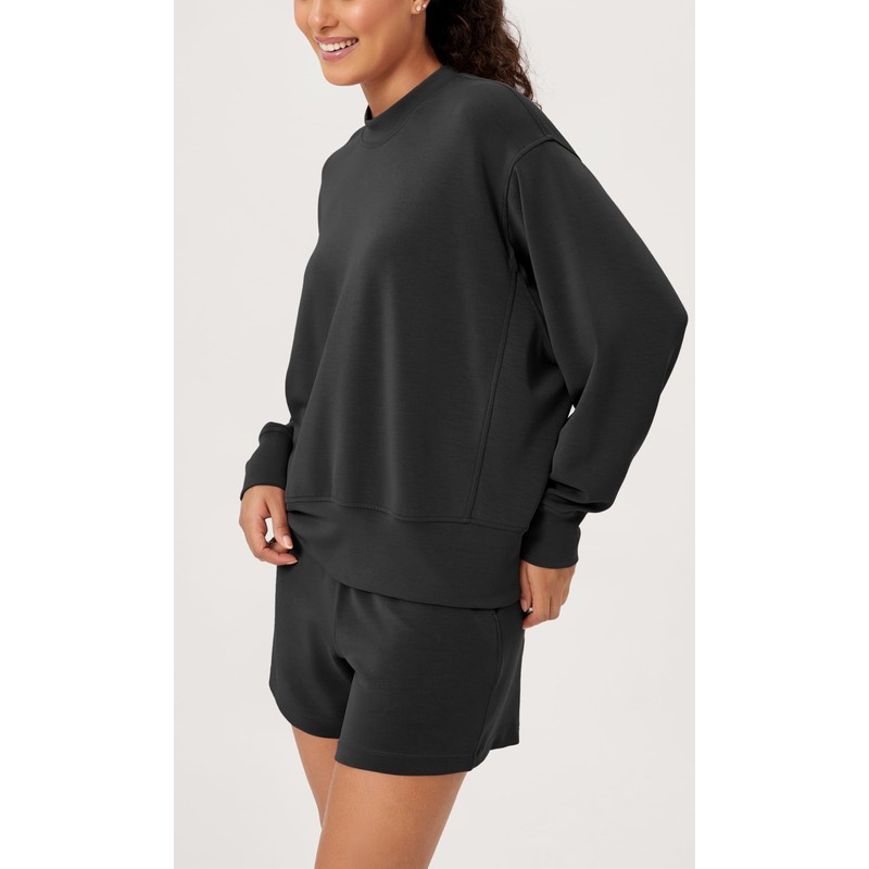 ODODOS Modal Soft Long Sleeve Oversized Sweatshirts for Women Crew