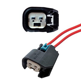 Car Replacement Plug - Petrol Injector - BOS EV6 / EV14 BLACK (FEMALE) with Cable 15419715, 72098-06, 34062-0047