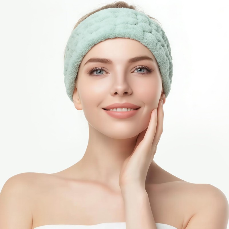 VBAEI 4 Pieces Spa Headband for Women Skincare Headband Makeup