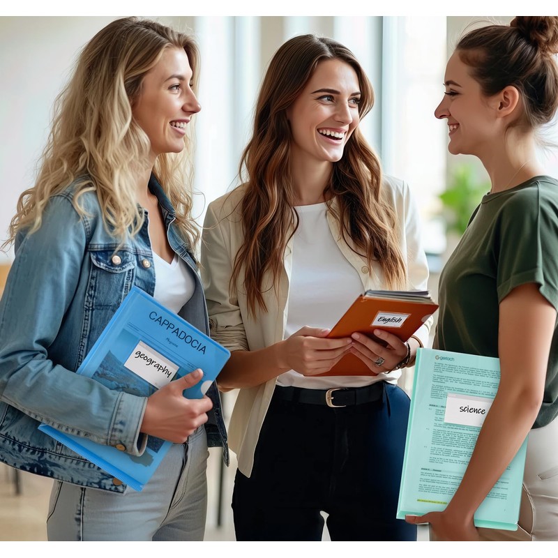 Agoer Pack of 16 A4 File Wallets Open Side A4