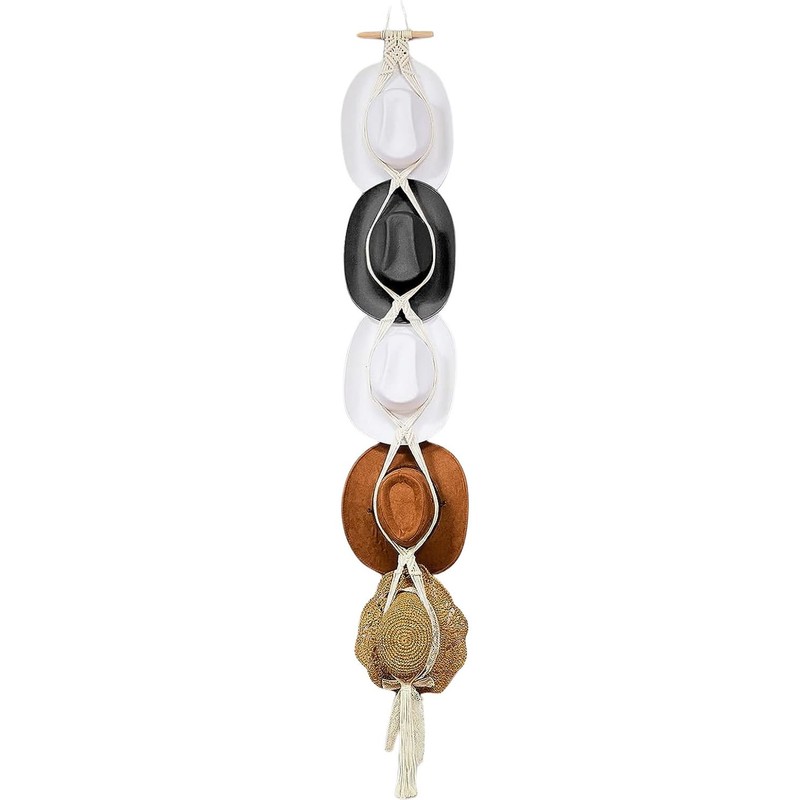 Tassels Hat Hangers Hat Rack for Wall Cowboy Hat Hanging
