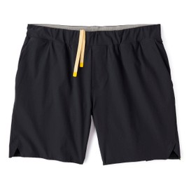 Huckberry Wellen Sevens Sport Short Lined - 7", Onyx Black, X-Large