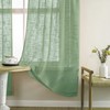 Bathroom Curtains Window Short,Sage Green Eucalyptus Decor,Linen Sheer Transparent Boho