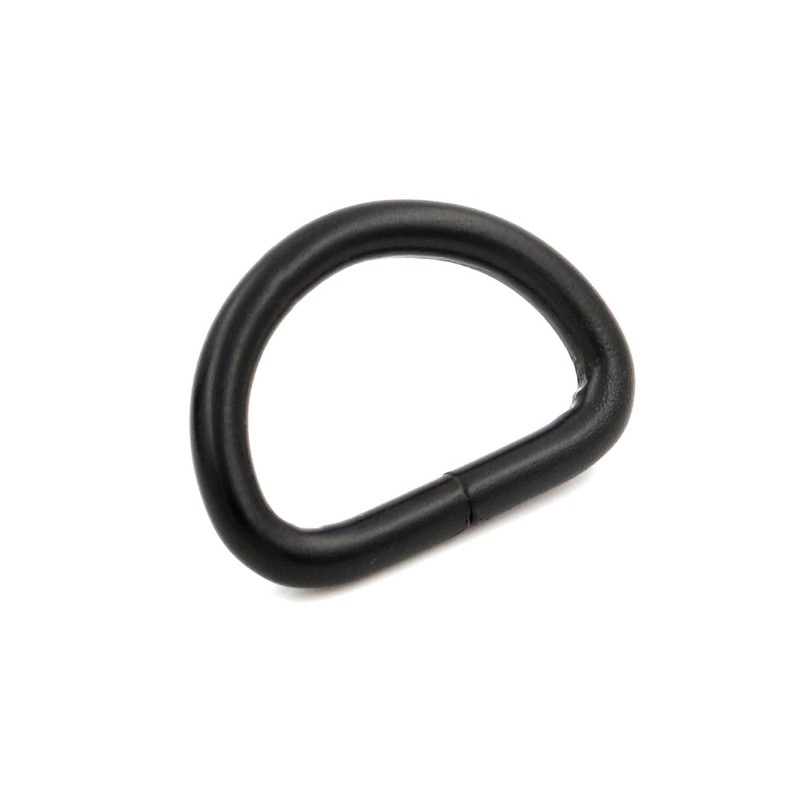 Wuuycoky 1" Inner Diameter Black D Rings Buckles D-ring Non-welded