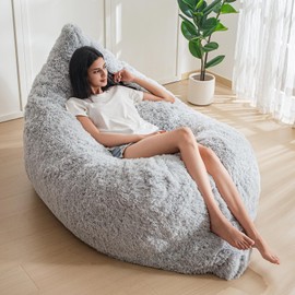 MAXYOYO 3 in 1 Bean Bag Chair, Giant Bean Bag Sofa Bed, Floor Mattress with High-Density Foam Filling, Bean Bag Chair for Adult