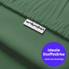 Wolkenfeld Cushion cover 40 x 80 cm, green, cuddly soft
