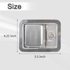 FGJQEFG Stainless Steel Door Lock Handle Latch Large 5.5 Inches
