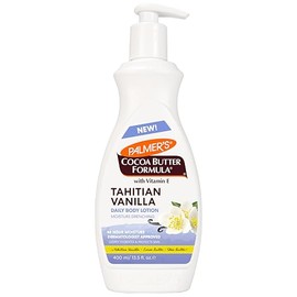 Palmer's Cocoa Butter Formula Tahitian Vanilla Loción Corporal, Loción Hidratante Diaria para Piel Seca con Manteca de Karité y Vitamina E, Humectació