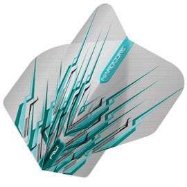 RED DRAGON Peter Wright Snakebite Hardcore Mohawk Light Blue Dart Flights - 3 Sets Per Pack (9 Flights in Total)