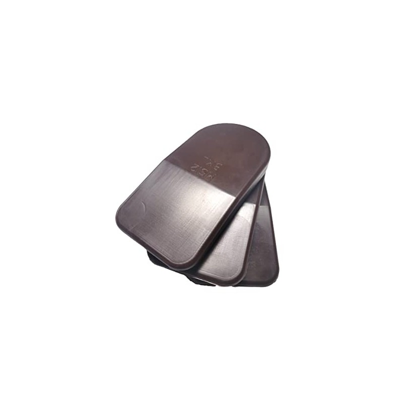 BML 12mm Heel Lifts, 3pk (Mens Small, Brown [Soft])
