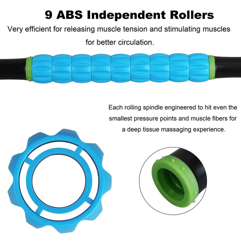 Yansyi Muscle Roller Stick for Athletes - Body Massage Roller